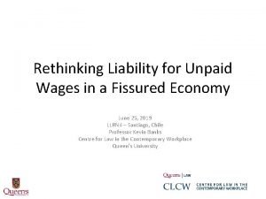 Rethinking Liability for Unpaid Wages in a Fissured