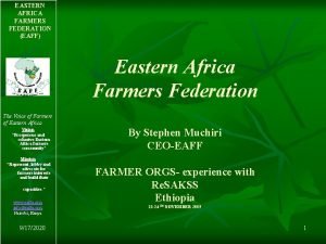 Eastern africa farmers federation