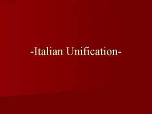 Unification of italy class 10