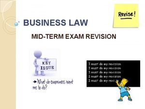 Business law midterm exam