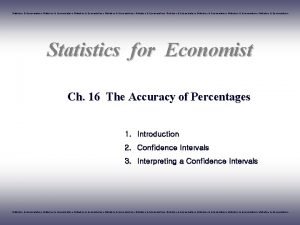 Confidence interval econometrics