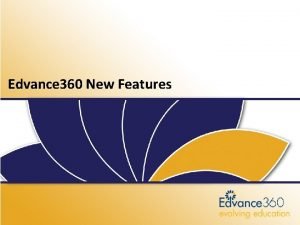 Edvance 360 LMSSN Release 5 2 Edvance 360