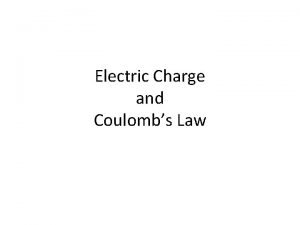 Coulomb's equation
