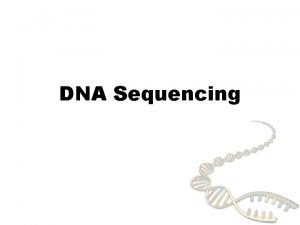 DNA Sequencing DNA sequencing ACGTGACTGAGGACCGTG CGACTGACTGGGT CTAGACTACGTTTTA TATATACGTCGTCGT