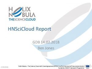 HNSci Cloud Report GDB 14 02 2018 Ben