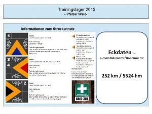 Trainingslager 2015 Pflzer Wald Informationen zum Streckennetz Eckdaten