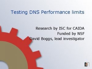 Dns performance testing