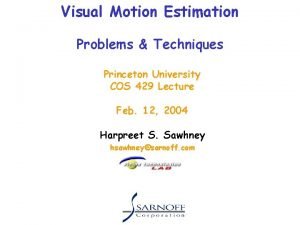 Aperture problem