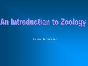 Basics of zoology