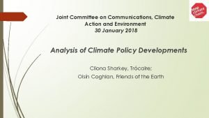 Joint Committee on Communications Climate Action and Environment