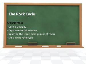 Define a rock cycle