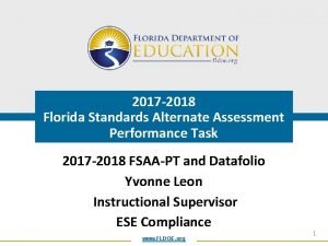Florida alternate assessment