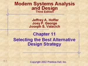 Modern Systems Analysis and Design Third Edition Jeffrey