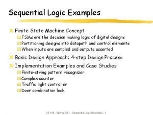 Sequential machine examples