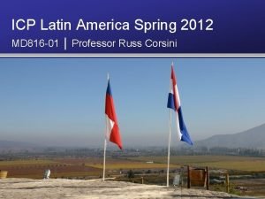 ICP Latin America Spring 2012 MD 816 01