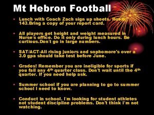 Mt hebron high school football