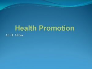 Promotion ali