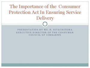 Introduction to consumer rights
