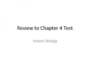 Chapter 4 biology review