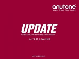 Vol 7 10 June 2018 www anutone com