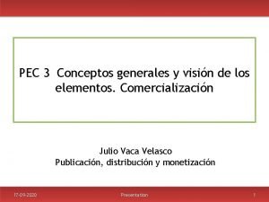 PEC 3 Conceptos generales y visin de los