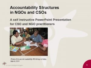 Accountability Structures in NGOs and CSOs A self