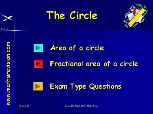 The Circle www mathsrevision com N 5 LS