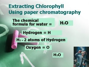 Chromatography formula