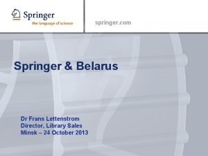 Belarus springer Belarus springer