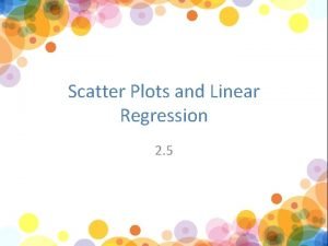2-5 scatter plots and lines of regression