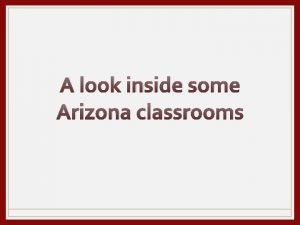 A look inside some Arizona classrooms Creighton Elementary