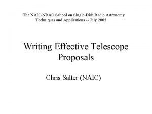The NAICNRAO School on SingleDish Radio Astronomy Techniques
