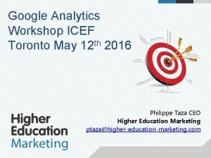 Google analytics workshops toronto