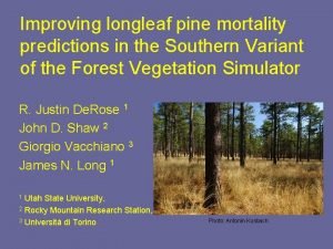 Improving longleaf pine mortality predictions in the Southern