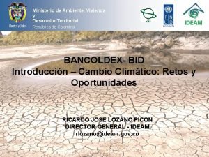 Ministerio de Ambiente Vivienda y Desarrollo Territorial Repblica