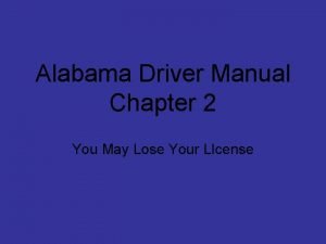 Driver manual chapter 4 assessment