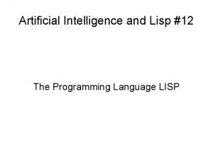 Lisp examples
