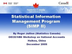 Simp program canada