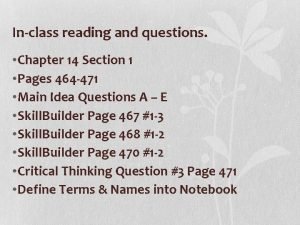 Guided reading chapter 14 section 1