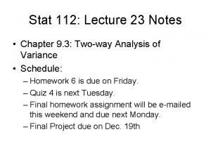 Stat 112 Lecture 23 Notes Chapter 9 3