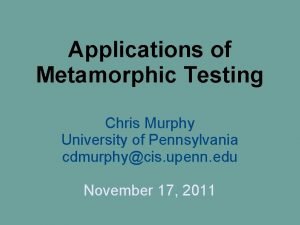 Chris murphy upenn