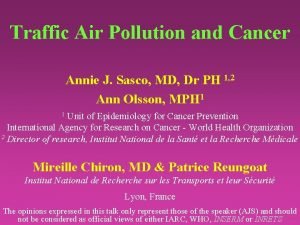 Conclusion of air pollution
