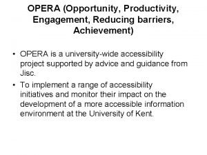 Achievement in opera Achievement in opera