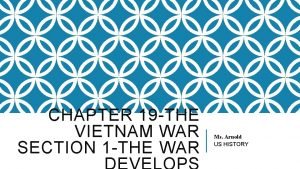Chapter 19 the vietnam war