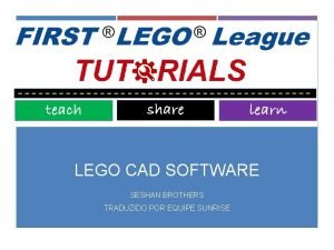 LEGO CAD SOFTWARE SESHAN BROTHERS TRADUZIDO POR EQUIPE