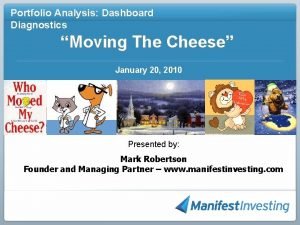 Portfolio Analysis Dashboard Diagnostics Moving The Cheese January