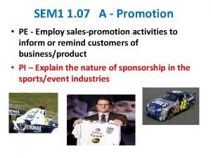 Sem promotion