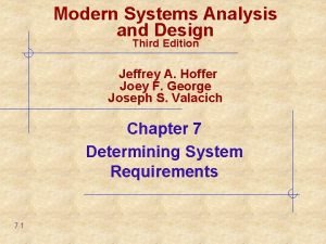 Modern Systems Analysis and Design Third Edition Jeffrey