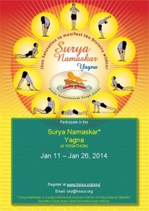 Surya namaskar yagna