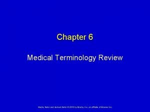 Medical terminology review